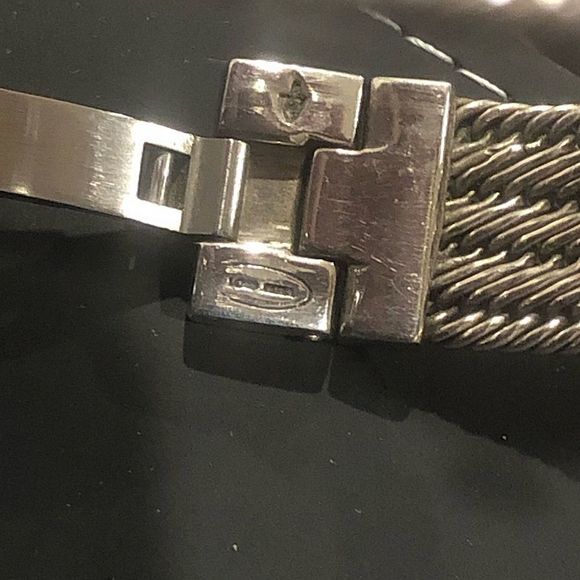 LOIS HILL Sterling Silver Watch Swiss Movement Woven Bracelet Band - Picture 10 of 13